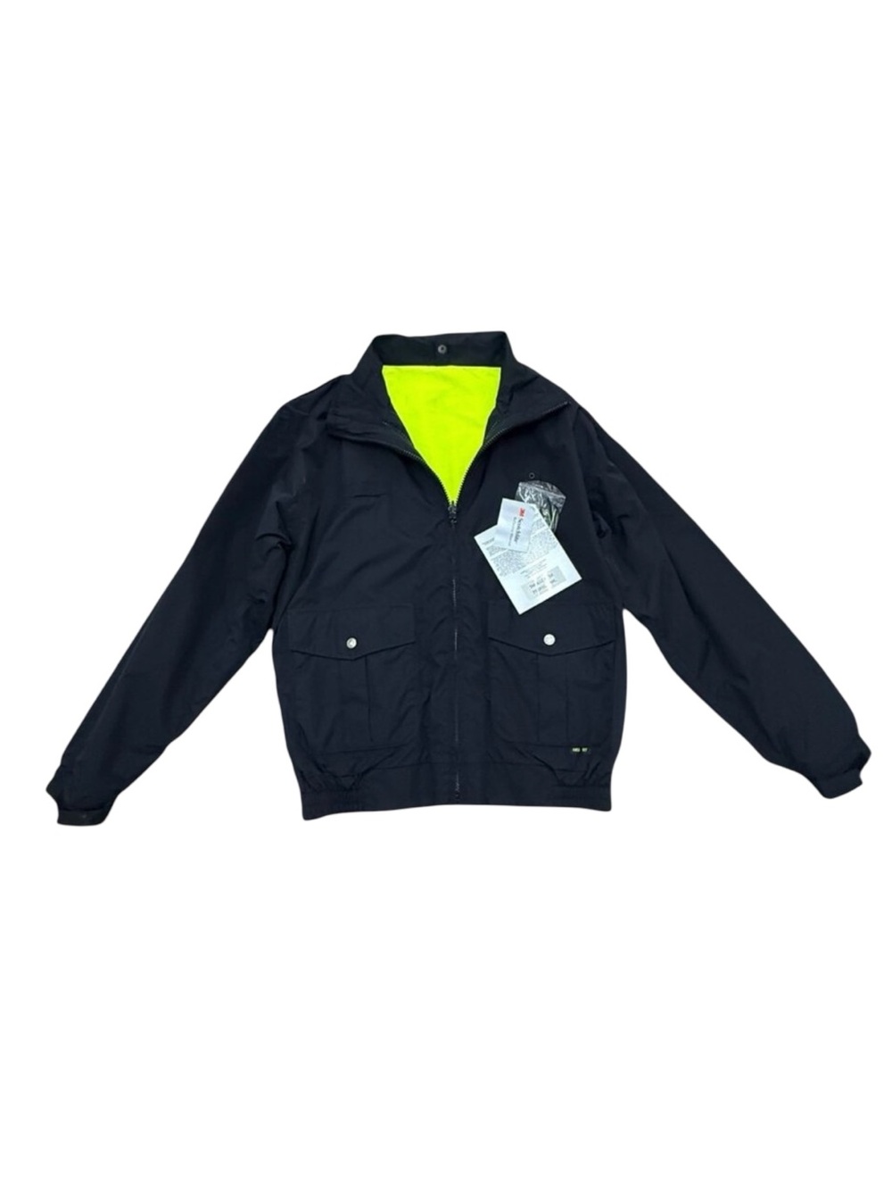 Men’s Gerber jacket zip up black reversible visibility l/s